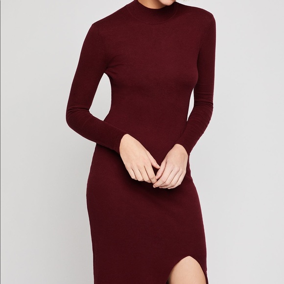 BCBG burgundy dress Large - Picture 3 of 4